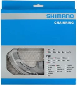 Shimano Plateau Pour FC-R7000 52/36 Dents -Pièces Vélo route Magasin de vente 105 FC R7000 52 silber Verpackung