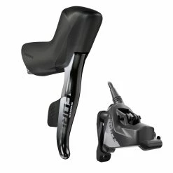 SRAM Force ETap AXS 2x12 Vitesses HRD Kit électronique FlatMount CL -Pièces Vélo route Magasin de vente ED FRC D1 Right w Caliper Black 3q M