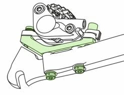 Shimano SM-MA-R140P/D Adaptateur Post-Mount à Flat-Mount Pour Rotor Arrière De 140mm -Pièces Vélo route Magasin de vente FlatmountPitKD2DK0bX4i