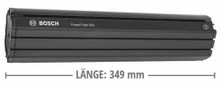 Bosch Batterie PowerTube 500 (BBP281) VERTICAL -Pièces Vélo route Magasin de vente PowerTube 500 Akku BBP281 Vertikal 349mm 0275007540