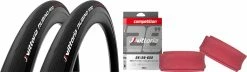 Vittoria Rubino Pro IV 25-622 G2.0 Set De 2 Pneus + Competition Latex 25/28