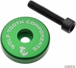 Wolf Tooth Components Capuchon Ahead Ultraléger Spacer Intégré De 5 Mm -Pièces Vélo route Magasin de vente STEMCAP5MMGRN