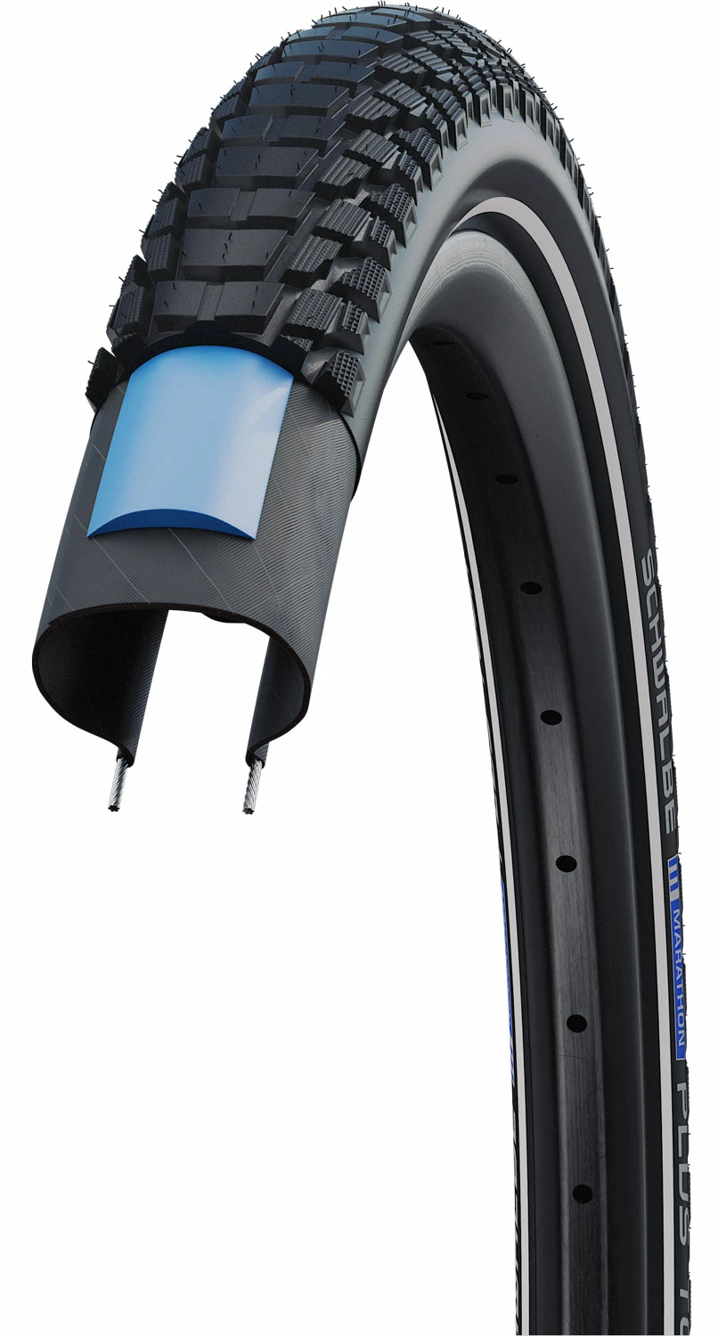 Schwalbe Marathon Plus Tour Performance 50-559 Addix E-50 Reflex Pneu à Fil 3 Schwalbe Marathon Plus Tour Performance 50-559 Addix E-50 Reflex Pneu à Fil – Image 3