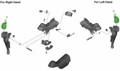 Shimano Badge 105 ST-5800 -Pièces Vélo route Magasin de vente Shimano 105 ST 5800 Namensschild