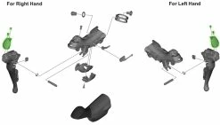 Shimano Badge DURA ACE ST-9001 -Pièces Vélo route Magasin de vente Shimano DURA ACE ST 9001 Namensschild