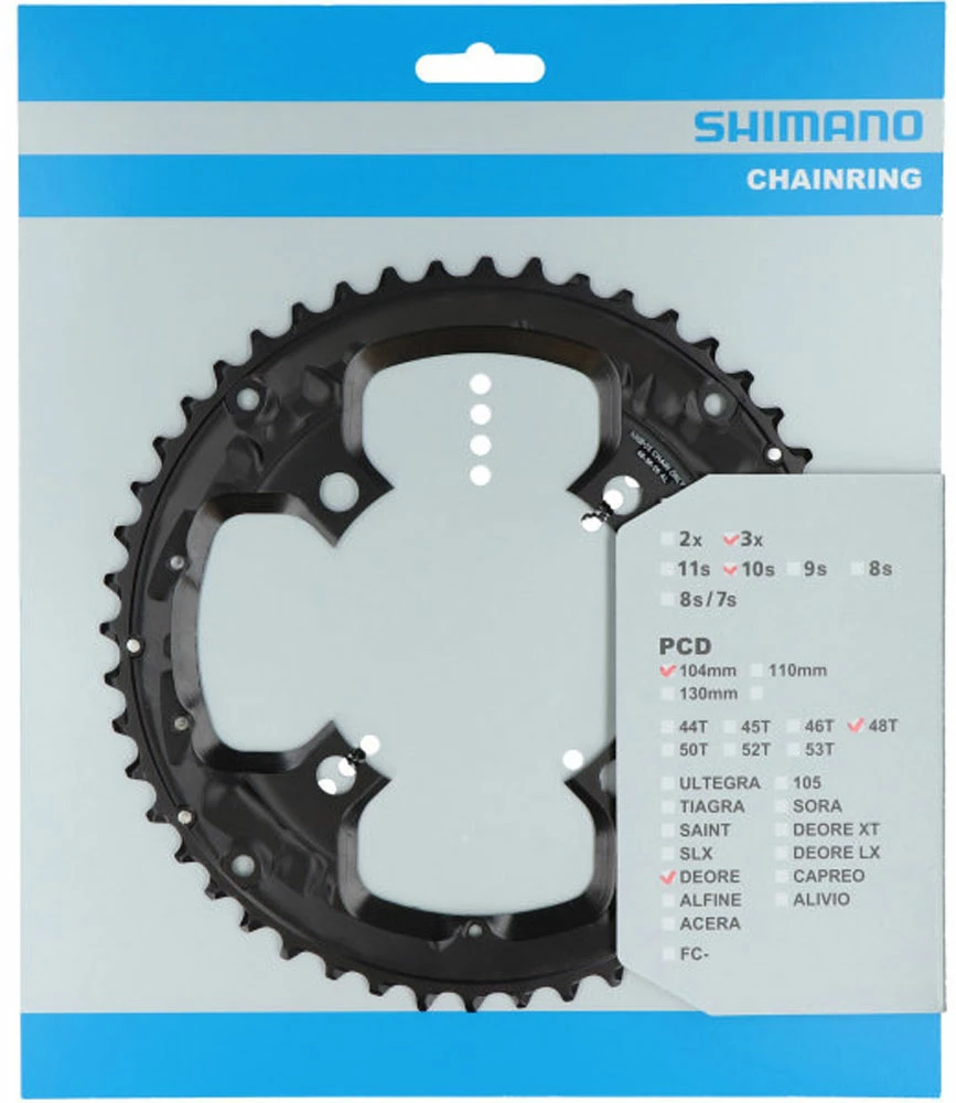 Shimano FC-T6010 Plateau 48T Pour Garde-Chaîne 2 Shimano FC-T6010 Plateau 48T Pour Garde-Chaîne – Image 2