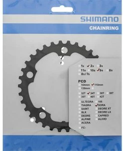 Shimano SORA FC-R3000/FC-3550 Plateau De Chaîne -Pièces Vélo route Magasin de vente Shimano SORA FC R3000 34 Zahne KSR Y1NB34000