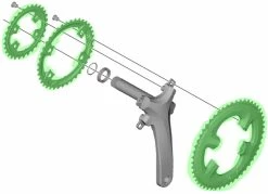 Shimano SORA FC-R3030 Plateau -Pièces Vélo route Magasin de vente Shimano SORA FC R3030 Kettenblatt