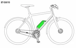 Shimano Batterie STEPS BT-E6010 418Wh Pour Montage Sur Cadre -Pièces Vélo route Magasin de vente Shimano STEPS BT E6010 418Wh Akku fur Rahmenmontage a