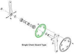 Shimano ALFINE Plateau De Pédalier Pour FC-S501 -Pièces Vélo route Magasin de vente Shimano Alfine Kettenblatt FC S501 Single Chain Guard TypeaS4BGFv3lnSzr