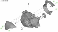 Shimano Vis De Fixation Pour Boîtier STEPS SM-DUE80 -Pièces Vélo route Magasin de vente Shimano Befestigungsschrauben fur Steps Gehause SM DUE80 Y72G98010 c