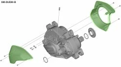 Shimano STEPS SM-DUE80-B Boîtier Pour DU-E8000 Type-B -Pièces Vélo route Magasin de vente Shimano Steps Gehause SM DUE80 B fur DU E8000 Typ B KSMDUE80B