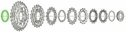 Shimano Bague D'espacement 1mm Pour Cassettes 10 Vitesses De Vélo De Course -Pièces Vélo route Magasin de vente Shimano Y1Z807000 b