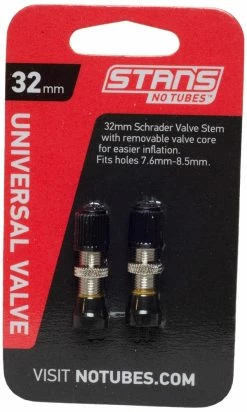 Stan's NoTubes Valve Tubeless Schrader 32mm (paire) -Pièces Vélo route Magasin de vente Stan s Notubes Tubelessventil Schrader 32mm AS0095 2