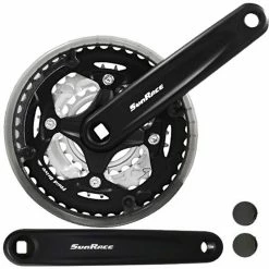 Pièces Vélo route Magasin de vente 8 SUNRACE FCM513 Manivelle Carrée 6/7/8 Vitesses 42/34/24 152mm