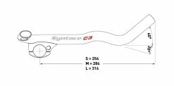 Syntace C3 Clip Embout De Guidon Aérodynamique -Pièces Vélo route Magasin de vente SyntaceC3ClipAerolenkerAufsatz Abmessungen