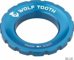 Wolf Tooth Components Centerlock Lockring -Pièces Vélo route Magasin de vente Wolf Tooth Centerlock Rotor Lockring Blue 3
