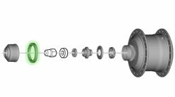 Shimano Bague D'espacement Center-Lock Pour Moyeux De Transmission ALFINE -Pièces Vélo route Magasin de vente Y37R82000 3