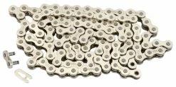 YBN BF410 Chaîne Singlespeed 1/2 X 1/8 Argent